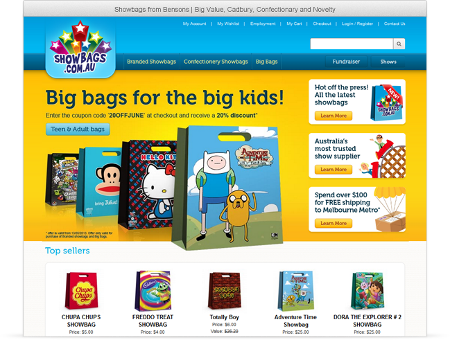 Showbags Website Project